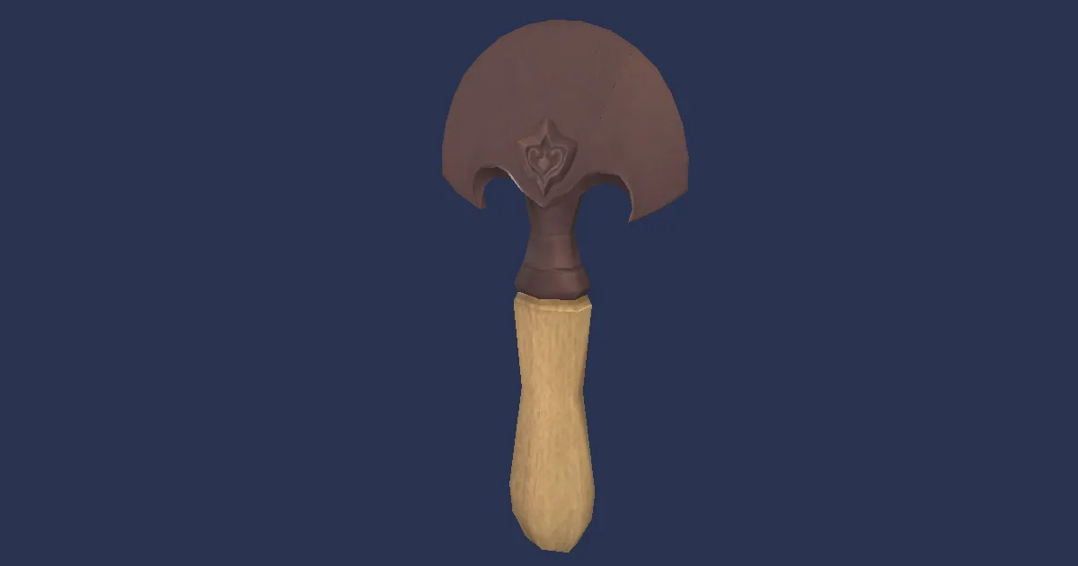 Bronze Head Knife - 3D render