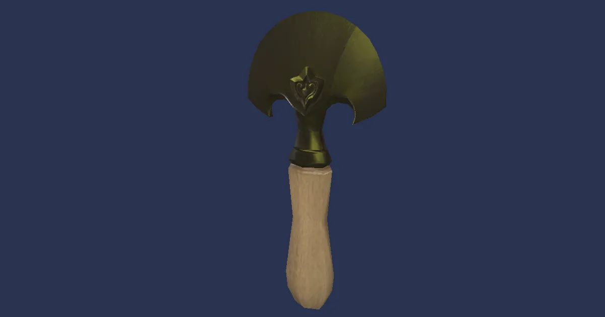 Electrum Head Knife - 3D render