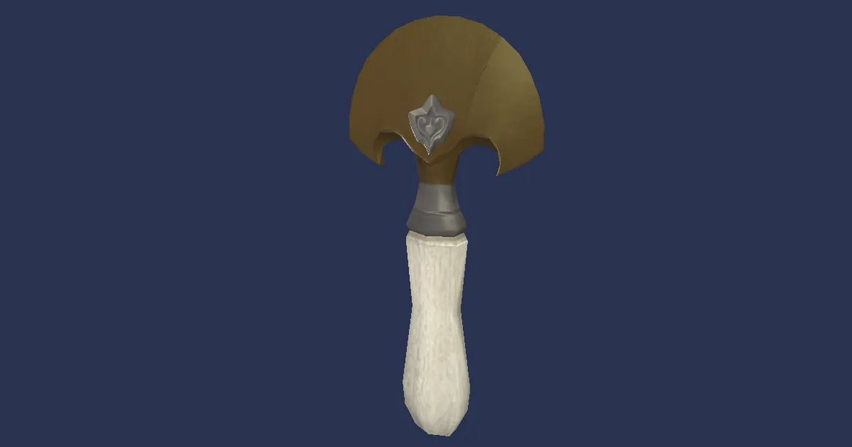 Bismuth Round Knife - 3D render