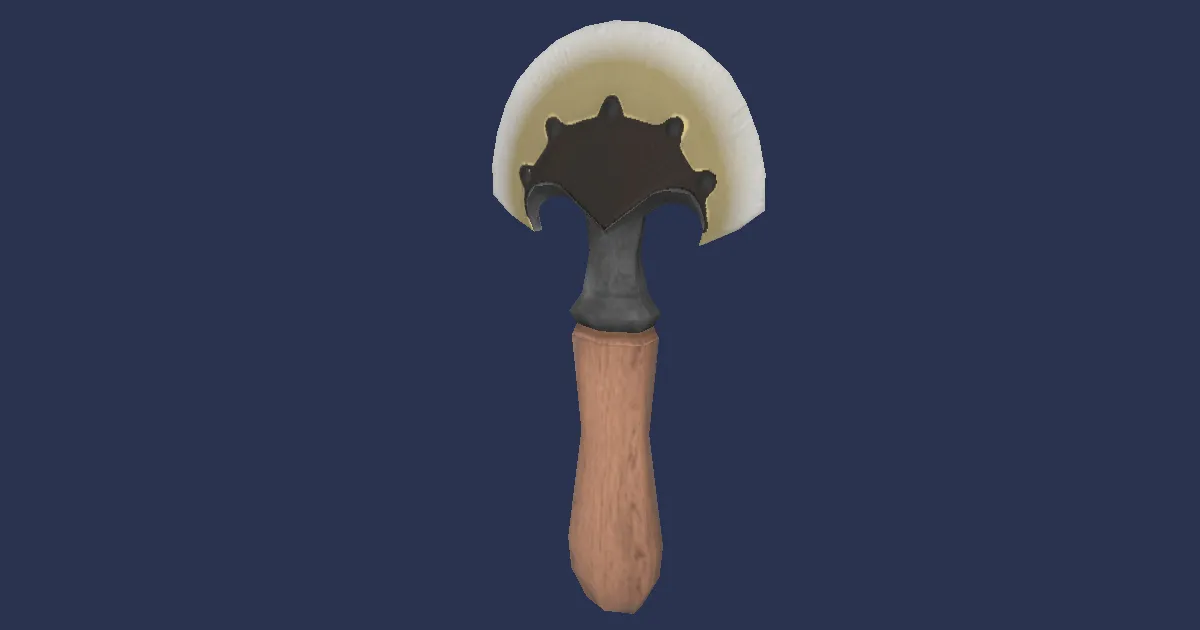 Deepgold Head Knife - 3D render