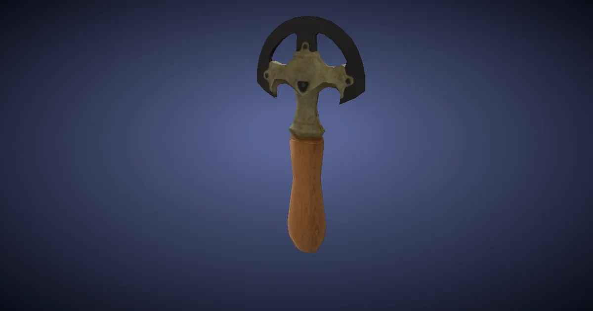 Artisan's Round Knife - 3D render