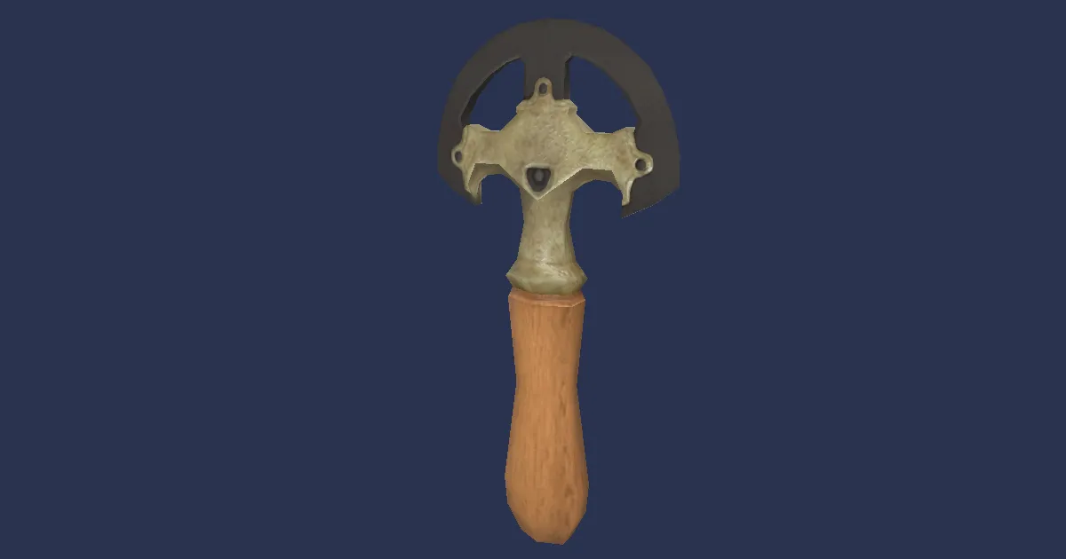 Artisan's Round Knife - 3D render