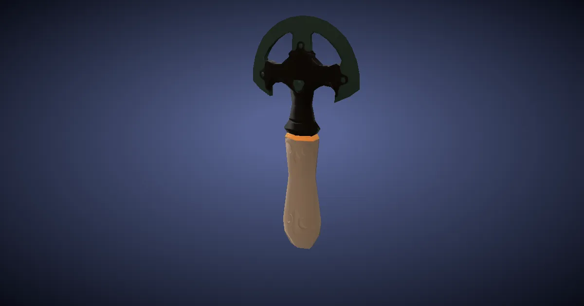 Rendu 3D de Couteau arrondi en azuresprit
