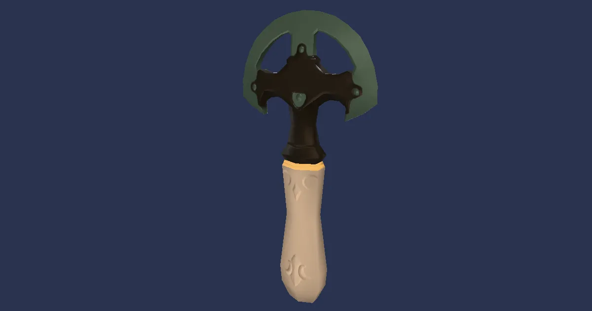 Bluespirit Round Knife - 3D render
