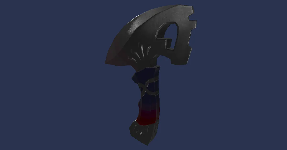 Aurum Regis Creasing Knife - 3D render