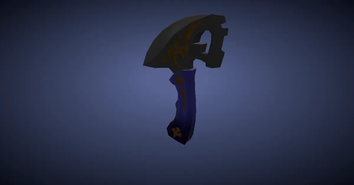 3D-Ansicht von Titan-Rillmesser