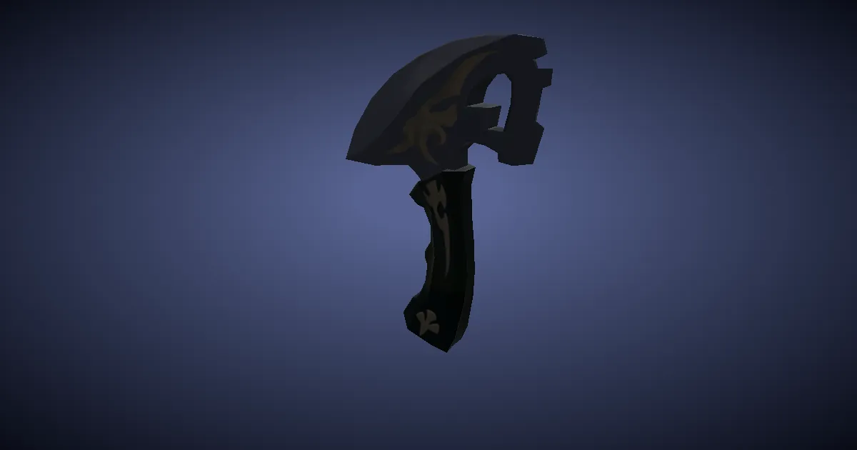 Molybdenum Creasing Knife - 3D render