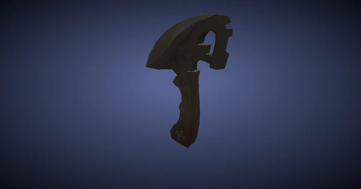 3D-Ansicht von Titanbronze-Rundmesser