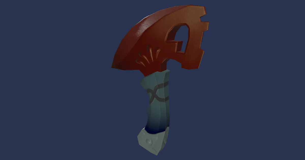 Mountain Chromite Creasing Knife - 3D render