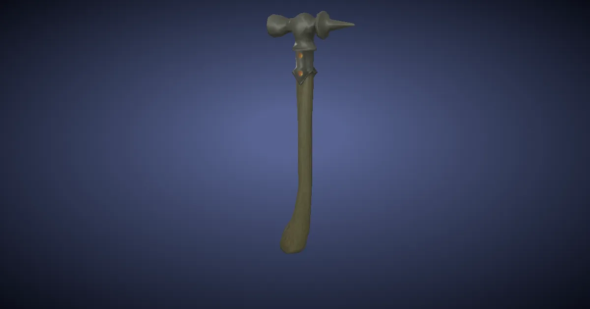 Rendu 3D de Alêne en manganèse