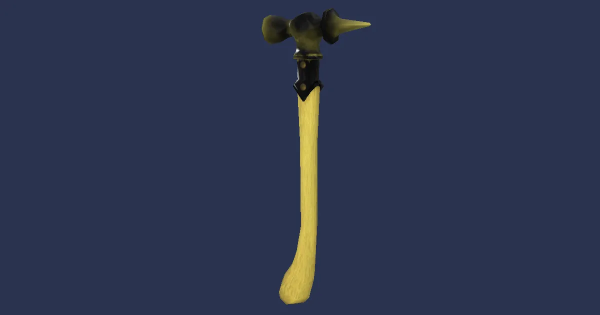 Rendu 3D de Poinçon en acier domien