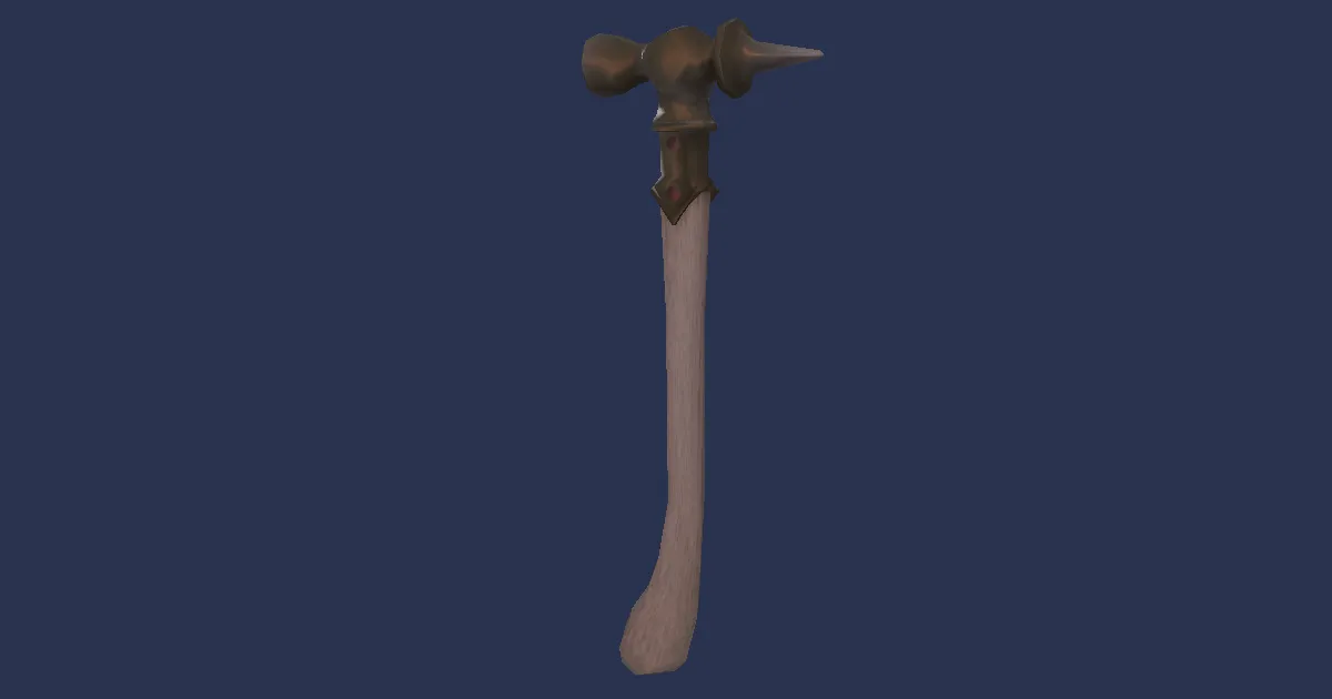 Titanbronze Awl - 3D render