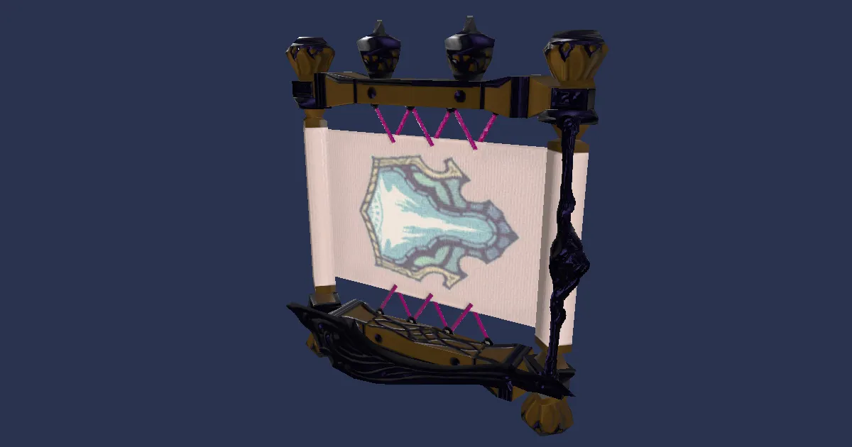 3D-Ansicht von Edelmithril-Nadel