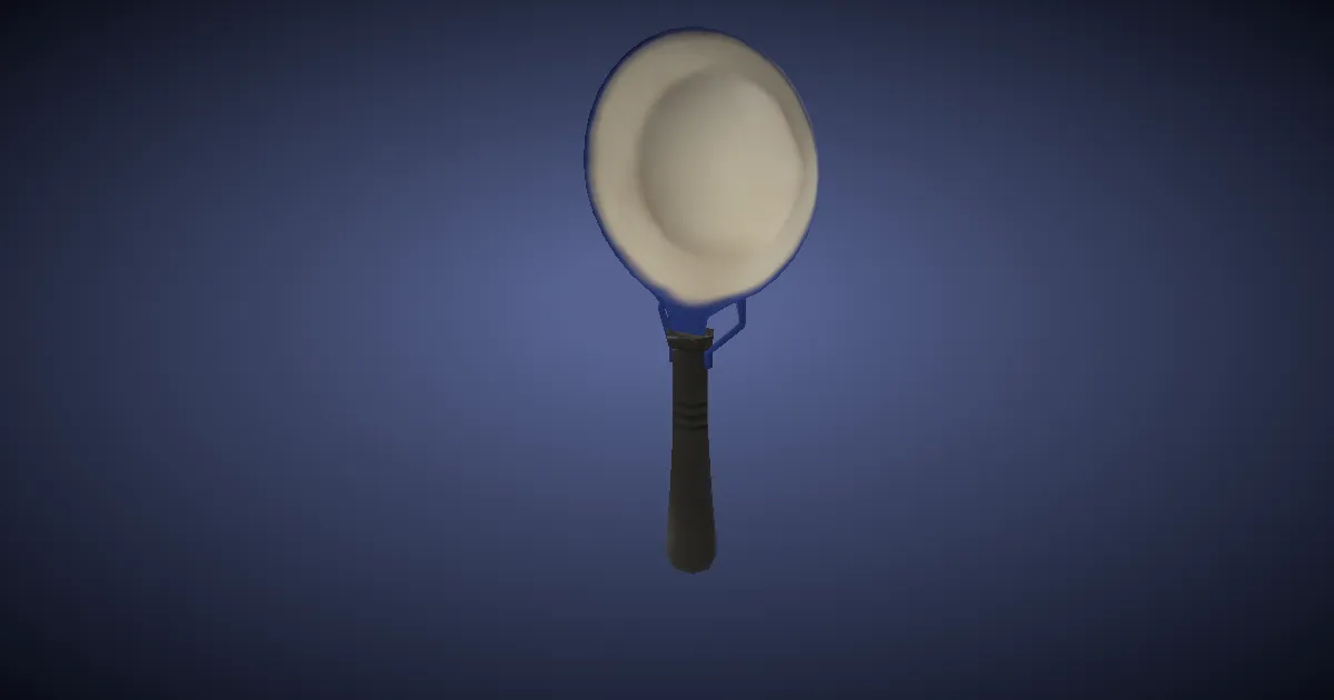 3D-Ansicht von Weiße Kasserolle