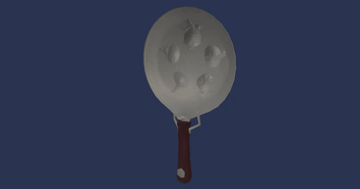 Mandragoras Frypan - 3D render