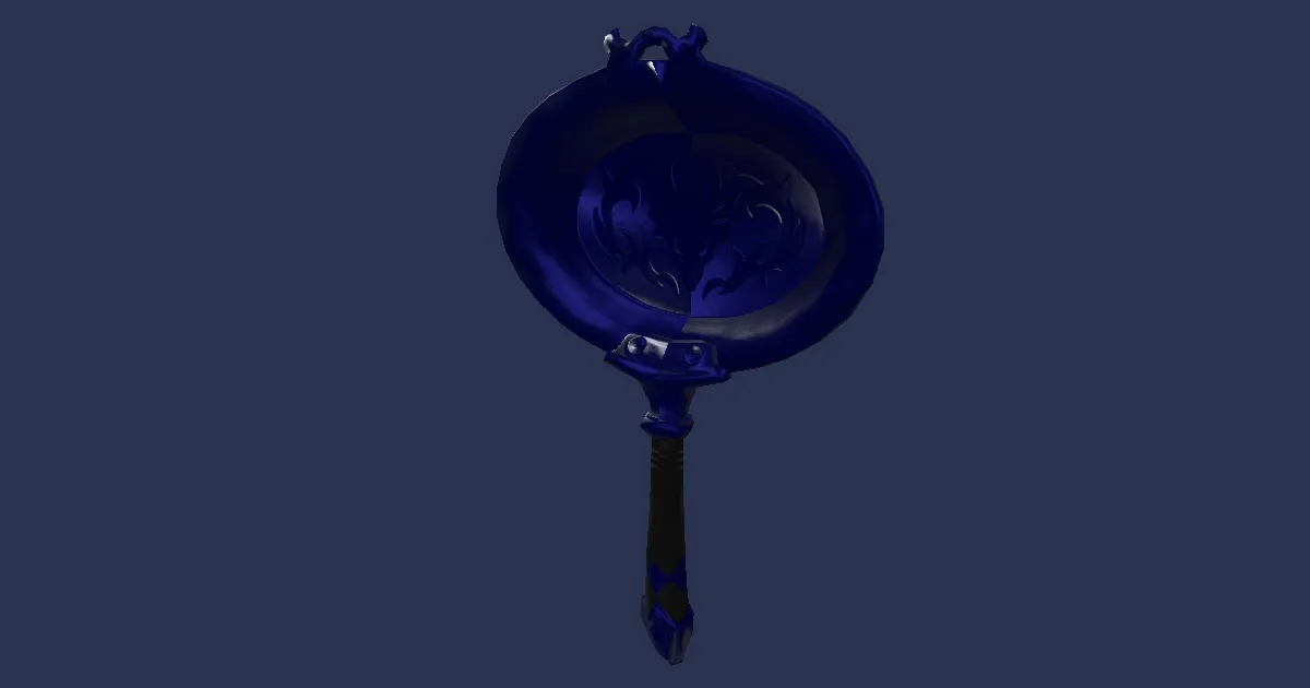 Adamantite Frypan - 3D render