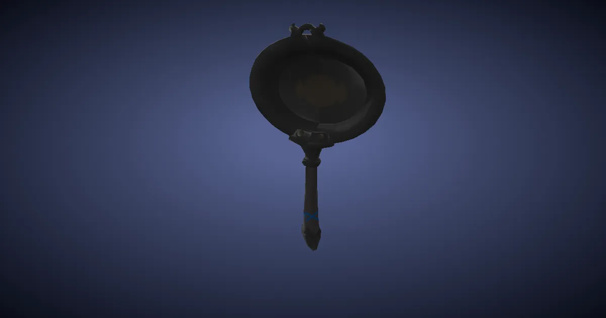 Doman Iron Frypan - 3D render
