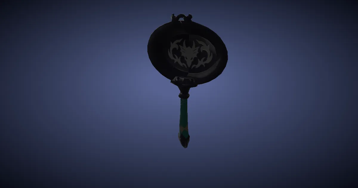Rendu 3D de Poêle à frire en molybdène