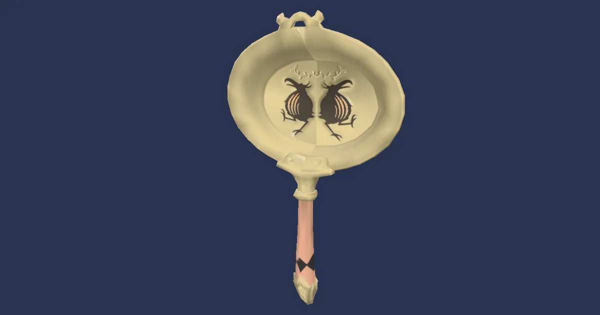 Deepgold Rail Frypan - 3D render