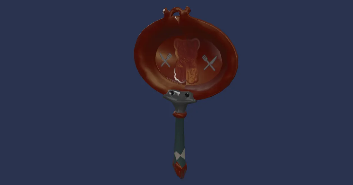 Mountain Chromite Frypan - 3D render