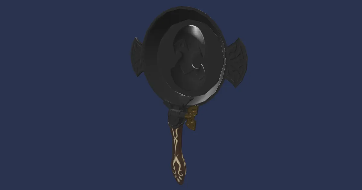 Blessed Galleykeep's Frypan - 3D render