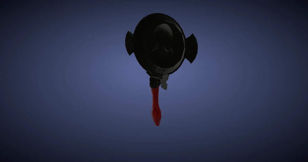Cobalt Tungsten Chocobo Frypan - 3D render