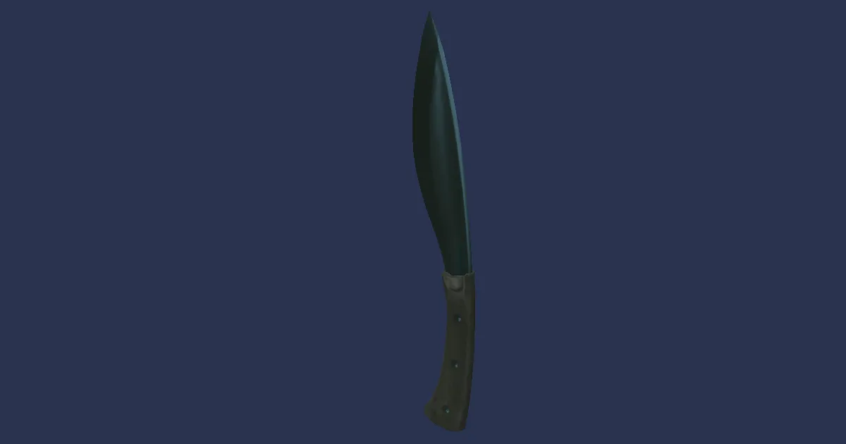 Adamantite Culinary Knife - 3D render