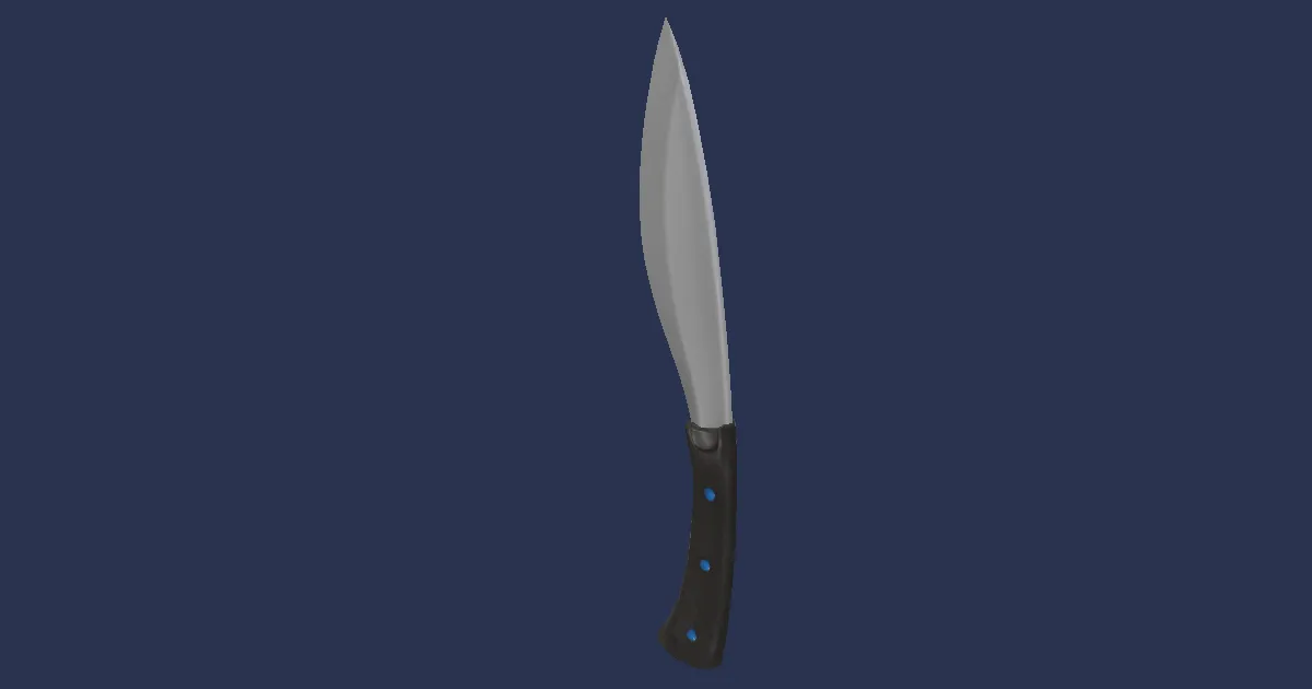 Doman Iron Culinary Knife - 3D render