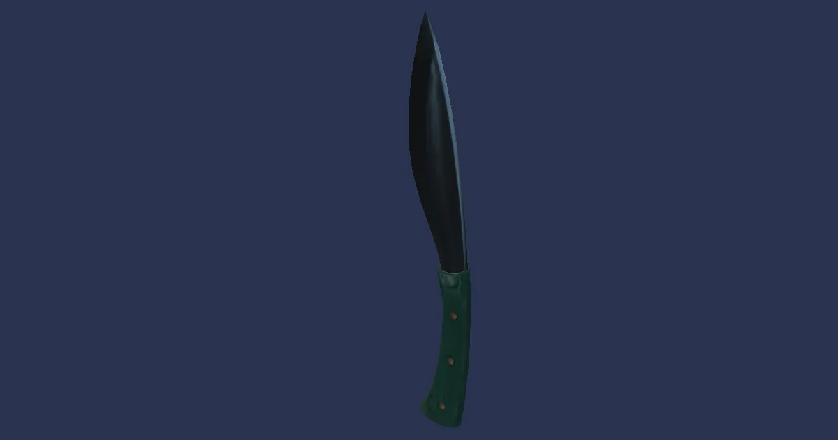 Molybdenum Culinary Knife - 3D render