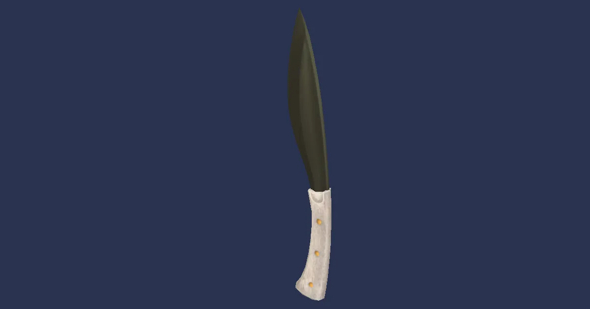 Bluespirit Culinary Knife - 3D render