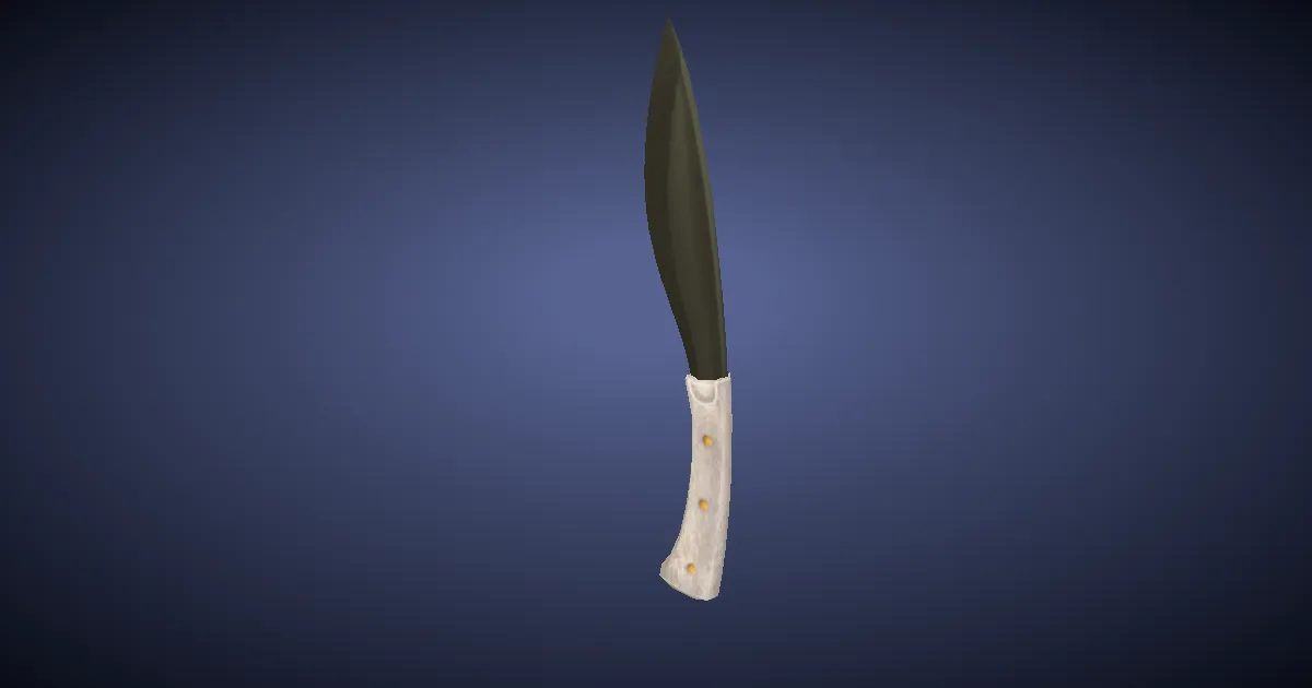 Bluespirit Culinary Knife - 3D render