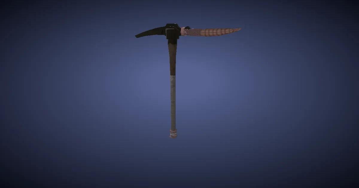 Titanbronze Pickaxe - 3D render