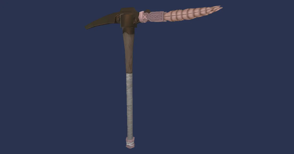 Titanbronze Pickaxe - 3D render