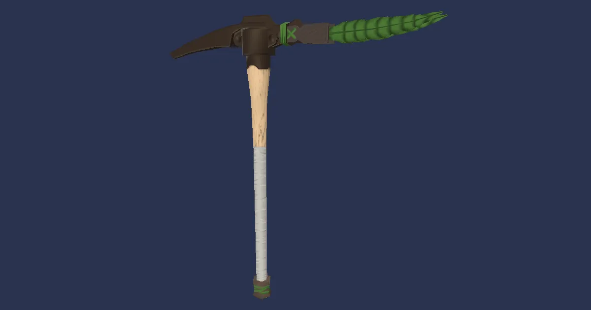 High Durium Pickaxe - 3D render