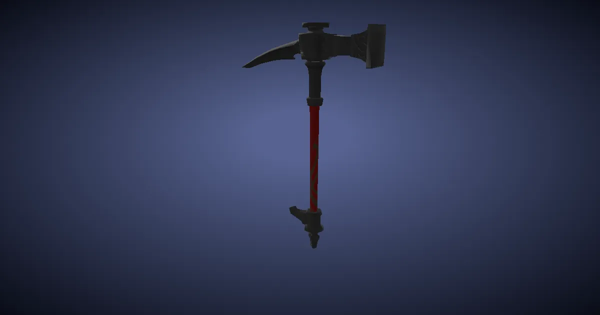 Titanium Pickaxe - 3D render