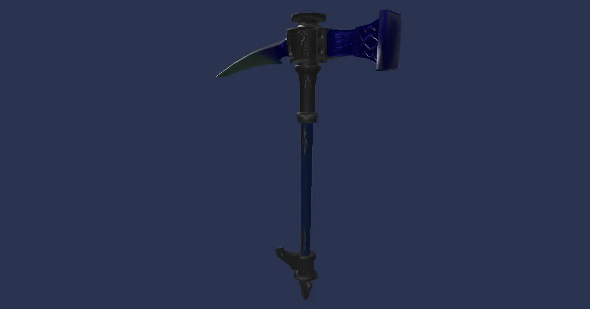 Mythrite Pickaxe - 3D render