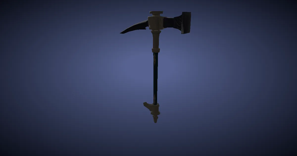 Molybdenum Pickaxe - 3D render