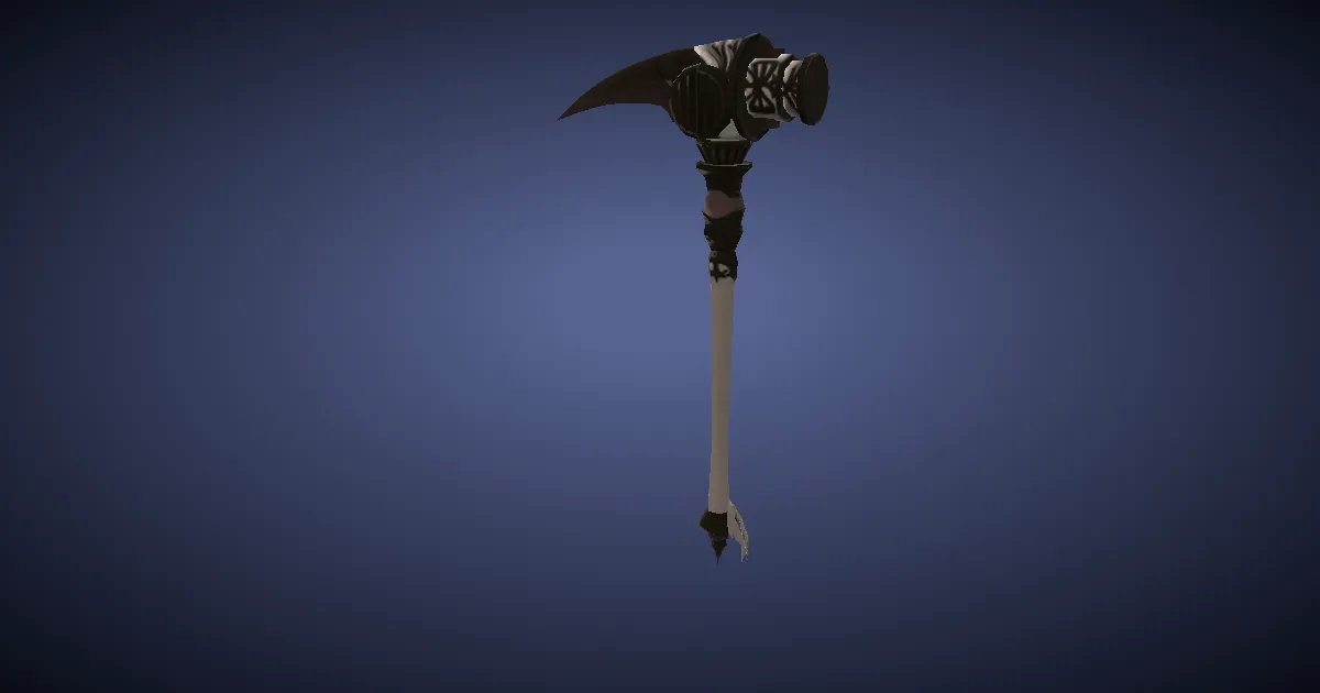 Resplendent Minefiend's Pickaxe - 3D render