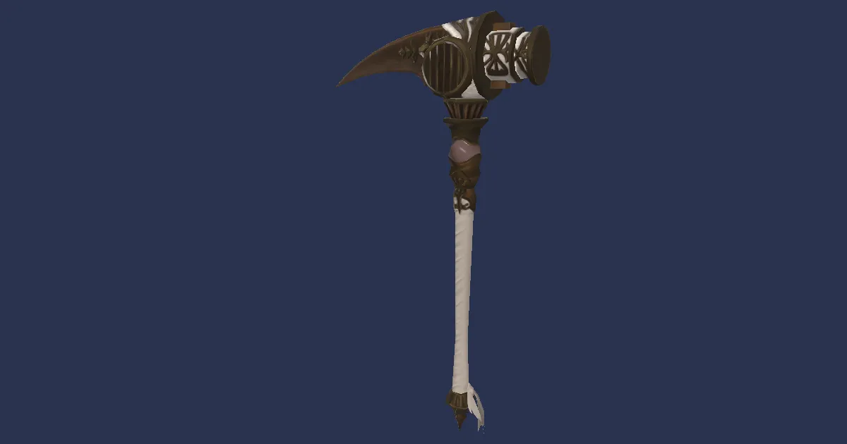 Resplendent Minefiend's Pickaxe - 3D render
