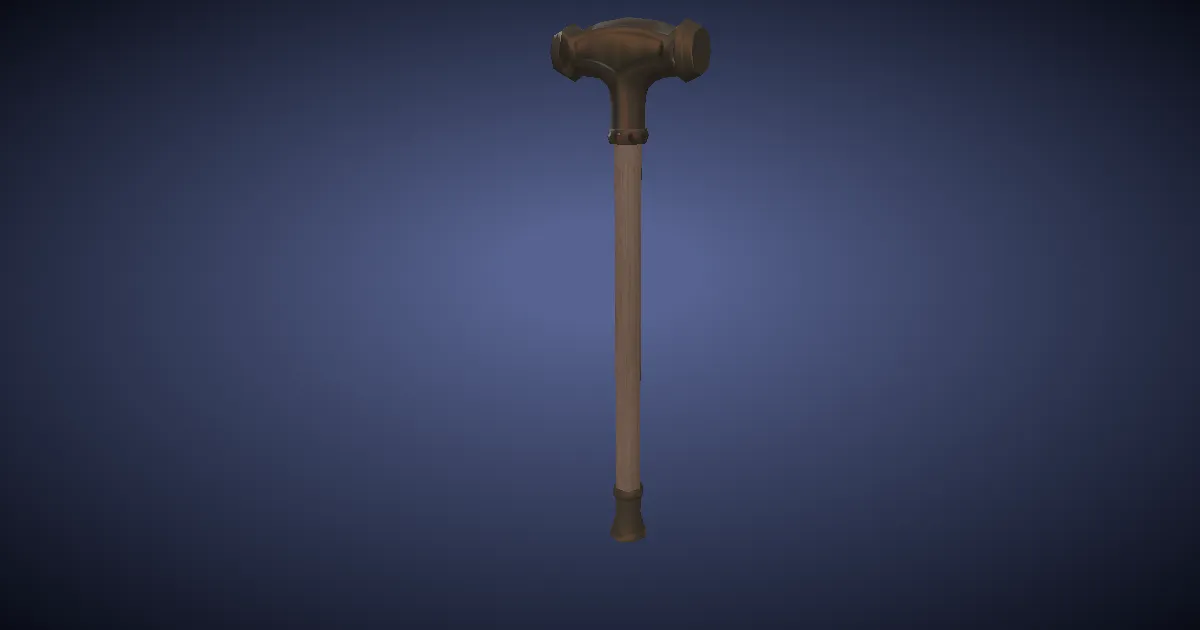 Bismuth Sledgehammer - 3D render
