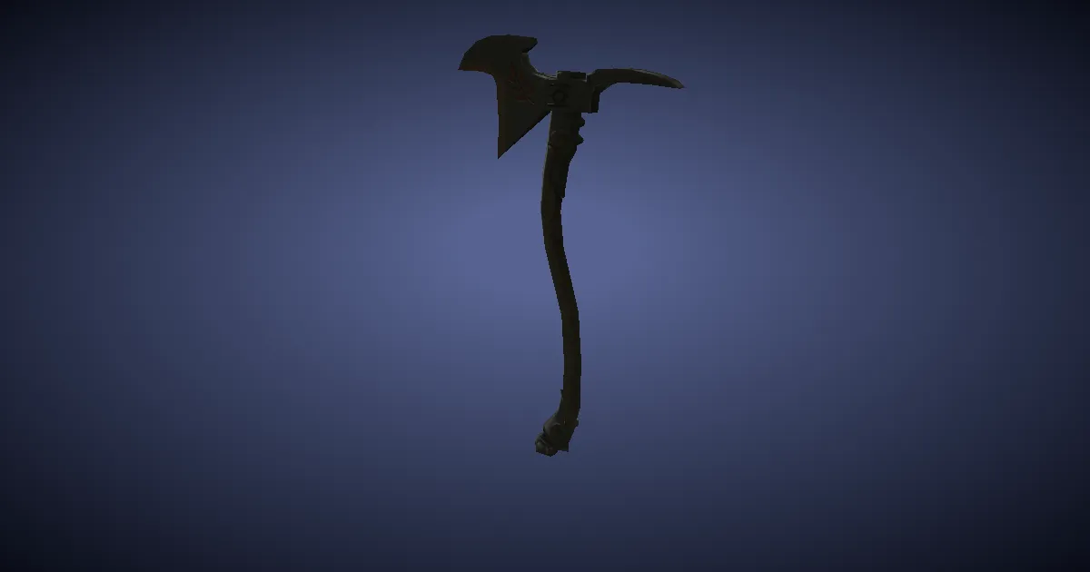 High Steel Hatchet - 3D render