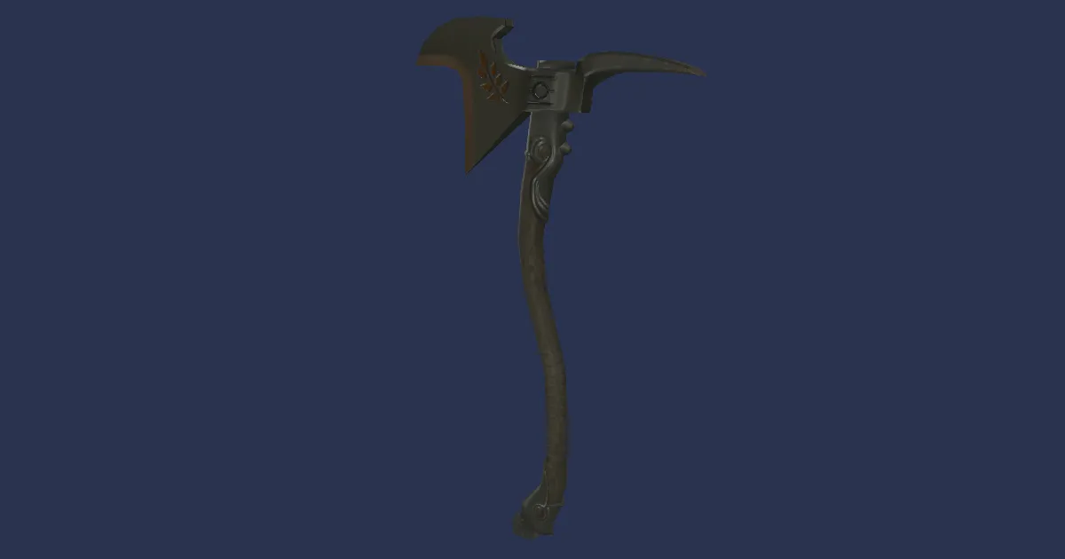 High Steel Hatchet - 3D render
