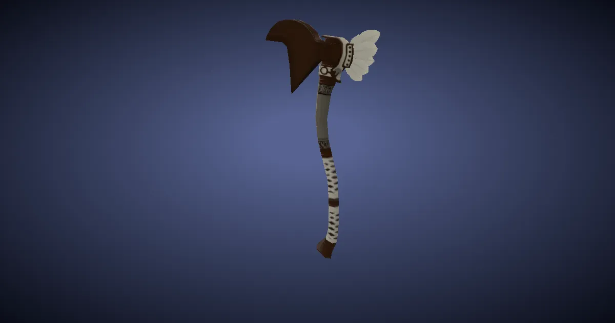 Rendu 3D de Hache de virtuose