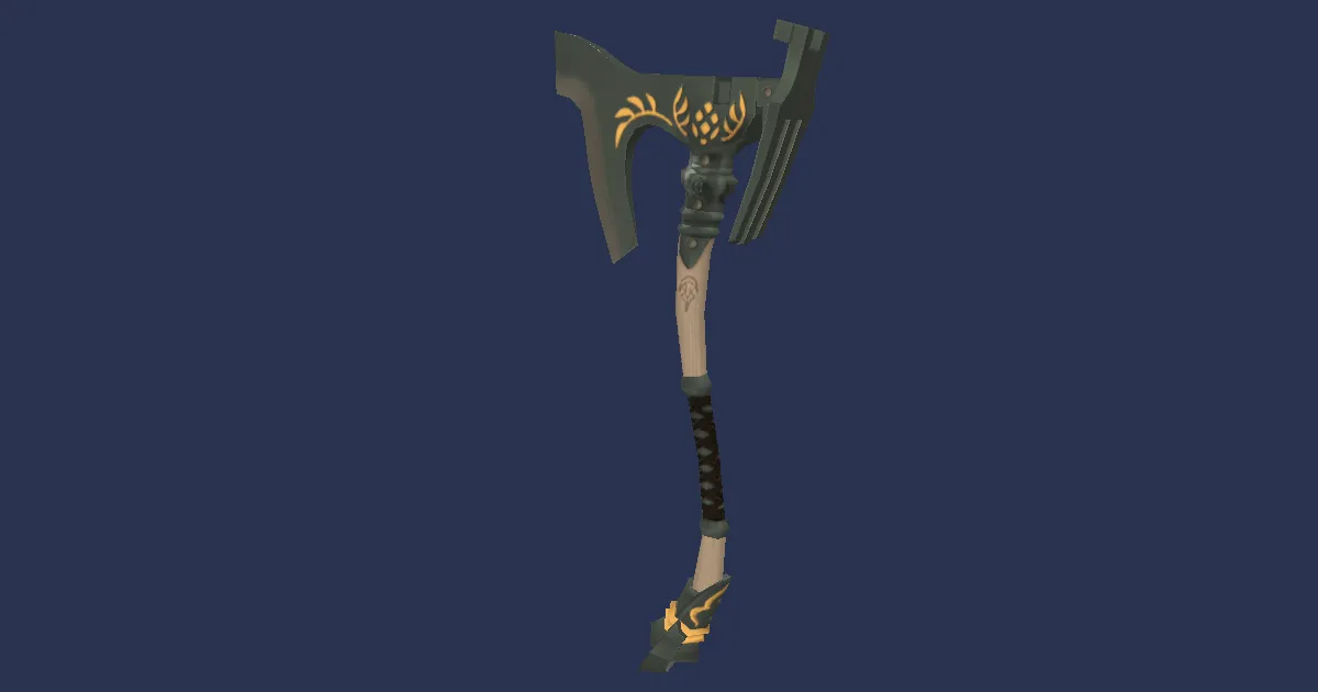 Bluespirit Hatchet - 3D render