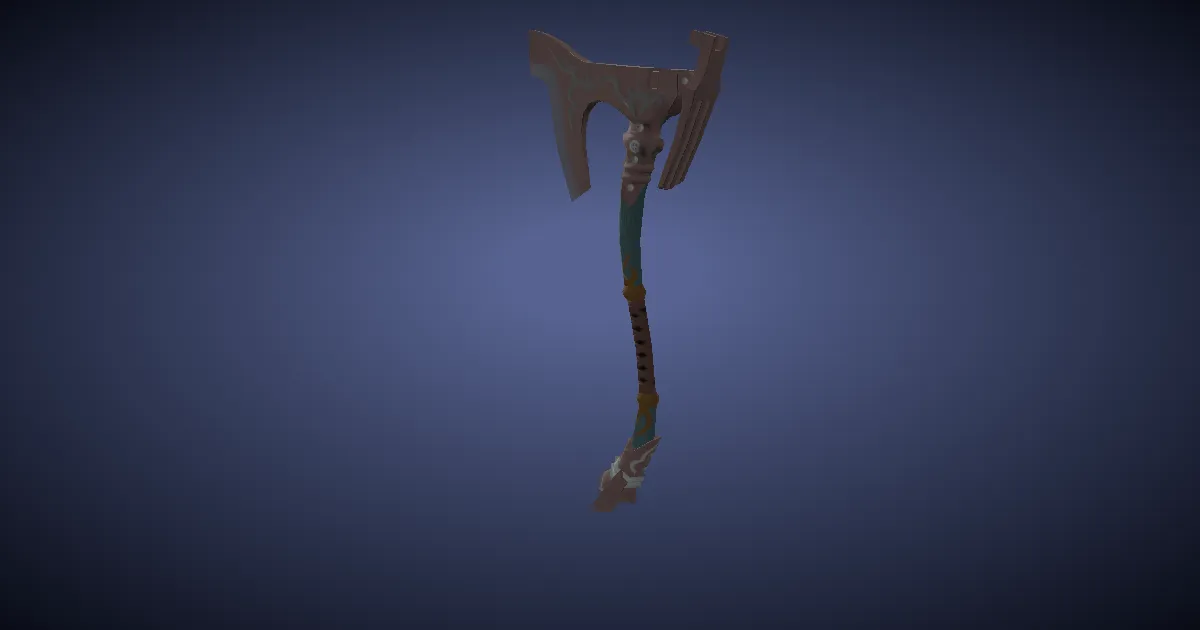 Mountain Chromite Hatchet - 3D render