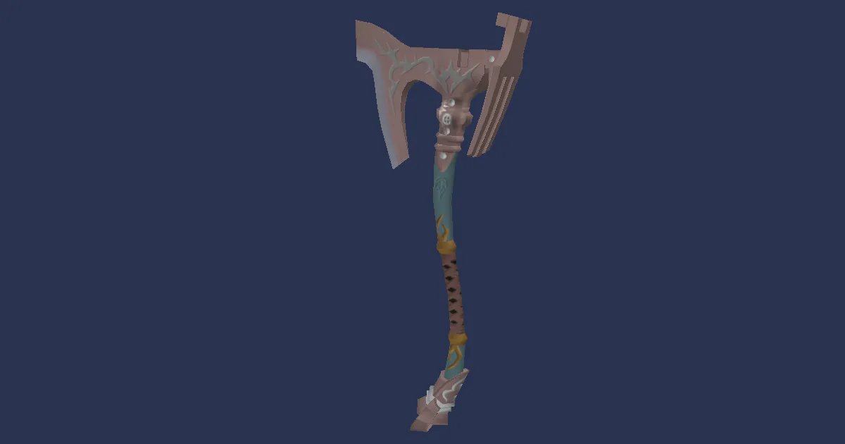 Mountain Chromite Hatchet - 3D render