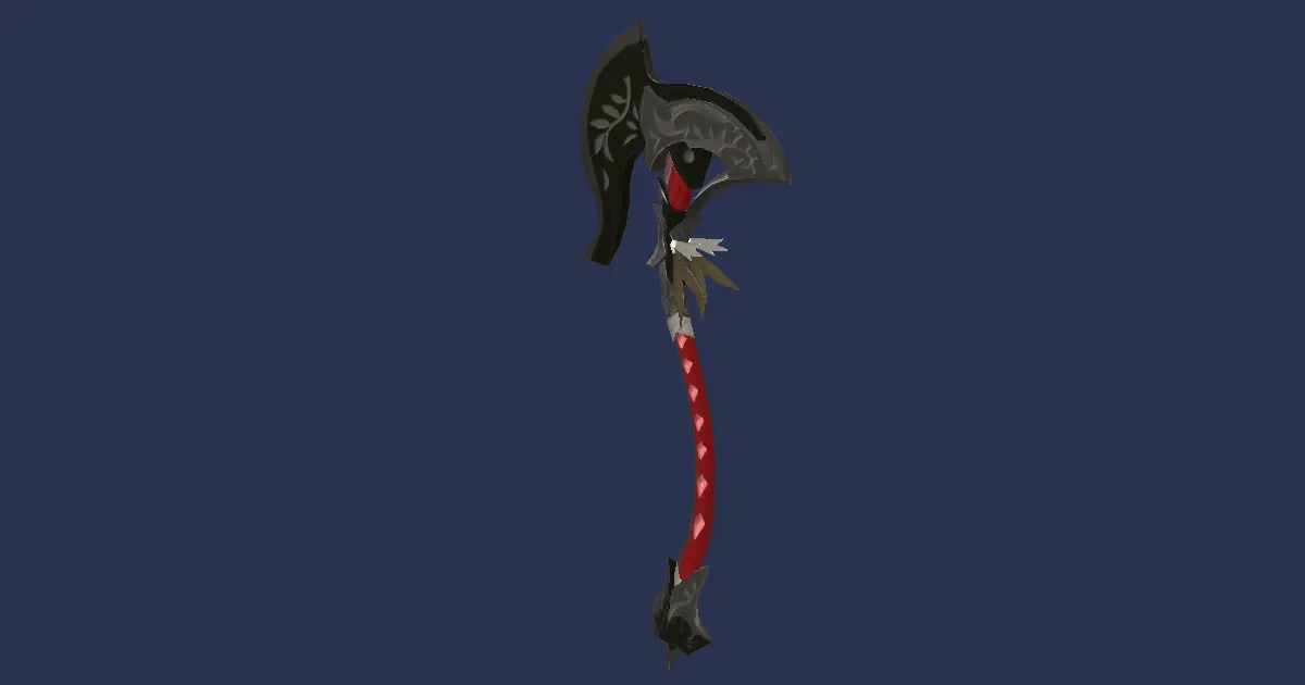 Cobalt Tungsten Hatchet - 3D render