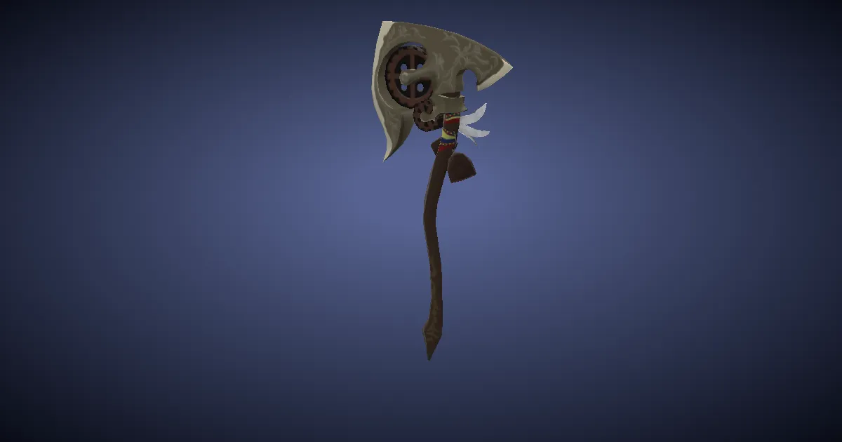 Blessed Fieldking's Hatchet - 3D render
