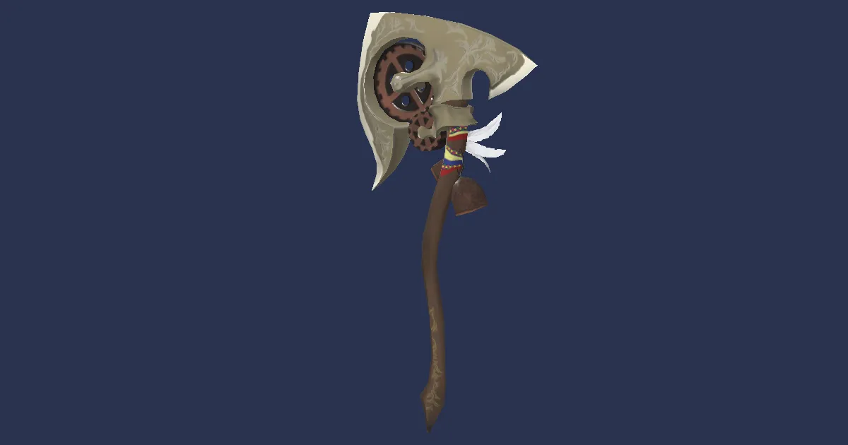 Blessed Fieldking's Hatchet - 3D render