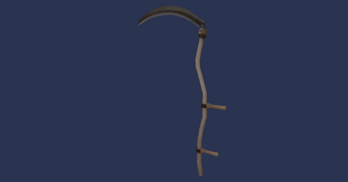 Titanbronze Scythe - 3D render